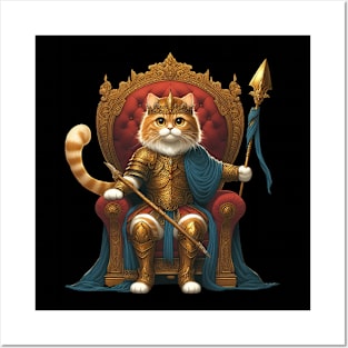 The king of cat Posters and Art